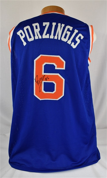 Kristaps Porzingis Autographed NY Knicks Jersey