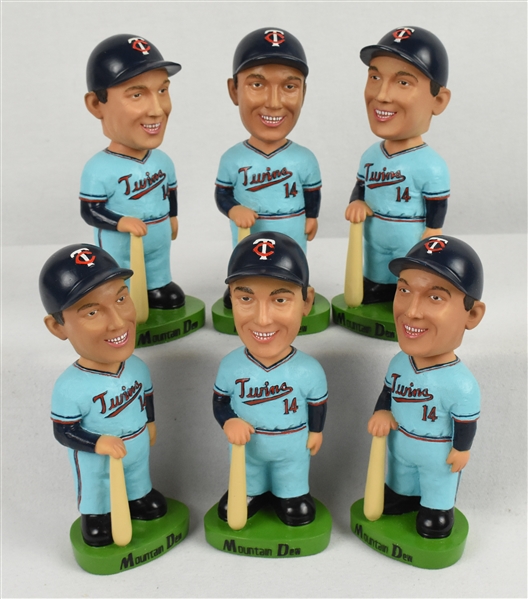 Kent Hrbek Lot of 6 Unsigned Bobbleheads w/Puckett Family Provenance