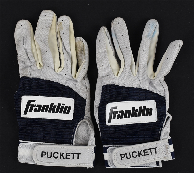 Kirby Puckett Game Used Batting Gloves w/Puckett Family Provenance