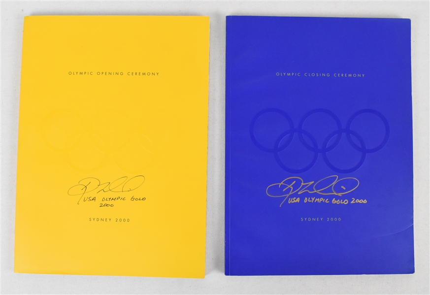 Doug Mientkiewicz Autographed & Inscribed 2000 Olympic Games Opening & Closing Ceremonies Programs