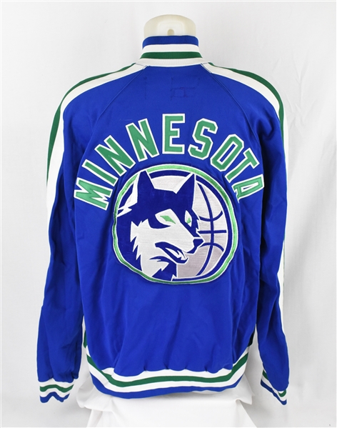 Steve Johnson 1989 Minnesota Timberwolves Inaugural Season Game Used Warm Up Jacket