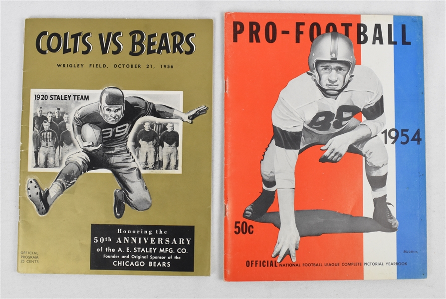 Chicago Bears & NFL 1950s Programs