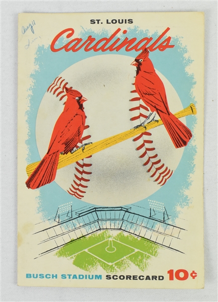St. Louis Cardinals 1957 & 1958 Programs w/Roberto Clemente