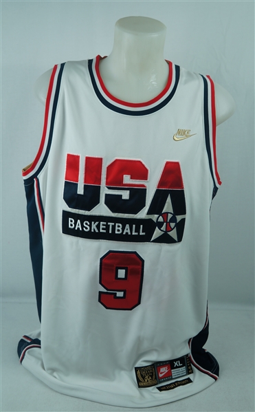 Michael Jordan Autographed USA Dream Team I Nike Basketball Jersey w/Full JSA LOA
