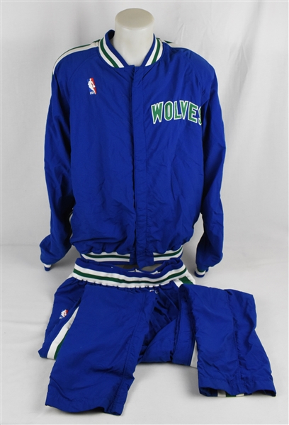 Terry Porter 1995-96 Minnesota Timberwolves Game Used Warm-Up