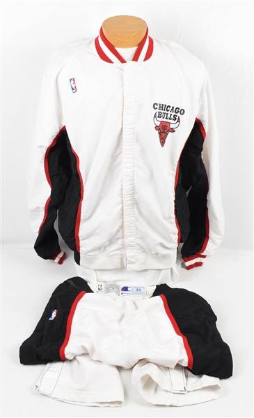 Trent Tucker 1992-93 Chicago Bulls NBA Finals Game Used Warm Ups Uniform w/Letter of Provenance
