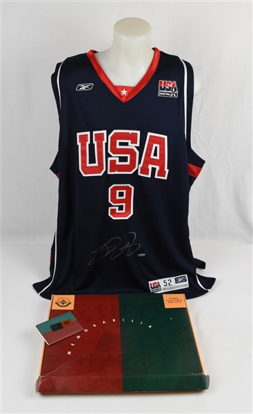 LeBron James 2004 Autographed Rookie Team USA Olympic Jersey UDA
