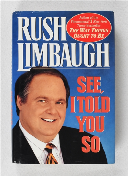 Rush Limbaugh Autographed Book 