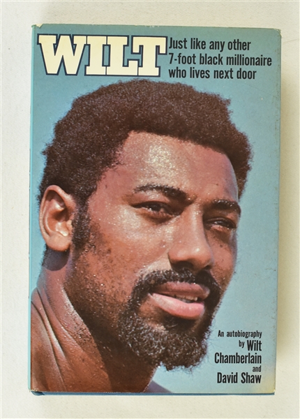 Wilt Chamberlain Autographed 1973 First Edition Book w/Peter Vecsey LOA