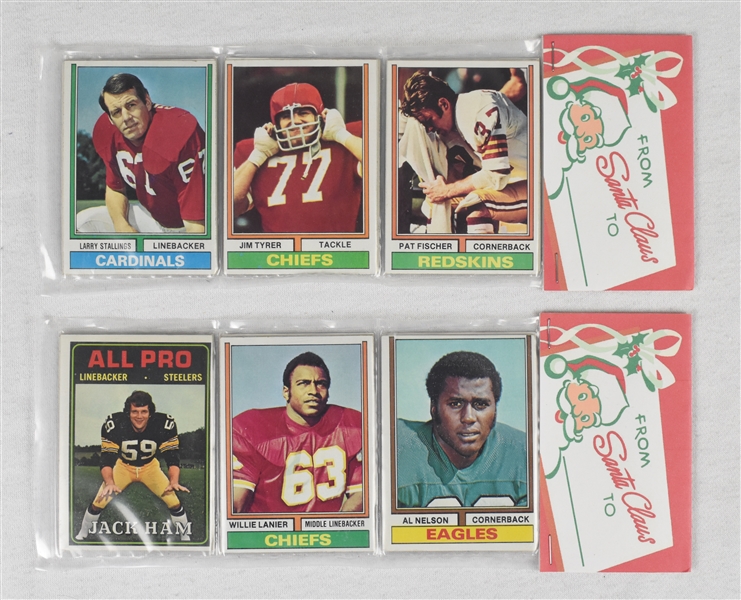 Lot of 2 NFL 1974 Topps Christmas Unopened Rack Packs