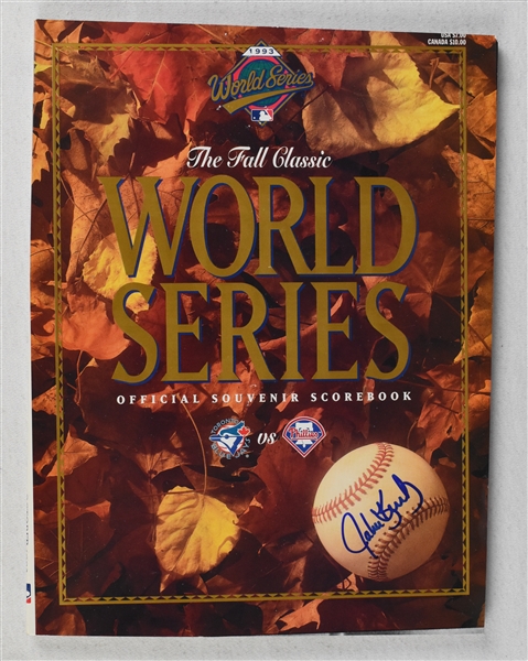 John Kruk Autographed 1993 World Series Program