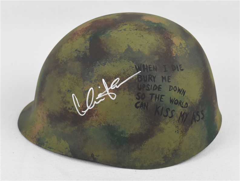 Charlie Sheen Autographed "Platoon" Helmet