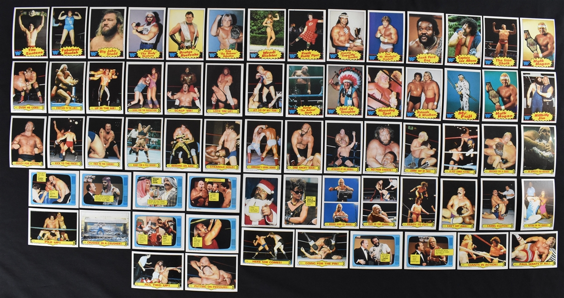 WWF 1985 Topps Wrestling 66 Card Set w/Hulk Hogan