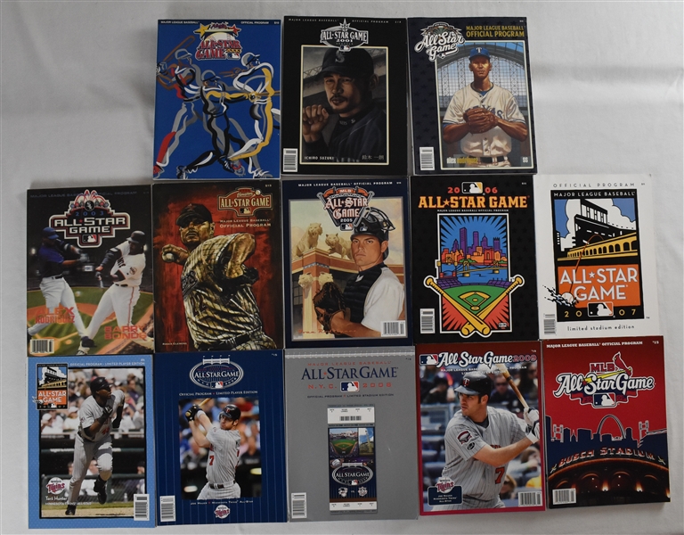 Collection of 2000-2009 All-Star Game Programs