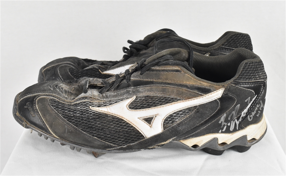 Ben Revere Game Used & Autographed Cleats