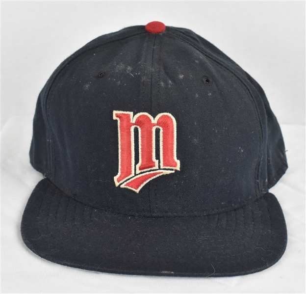 Gene Larkin Minnesota Twins Game Used BP Hat