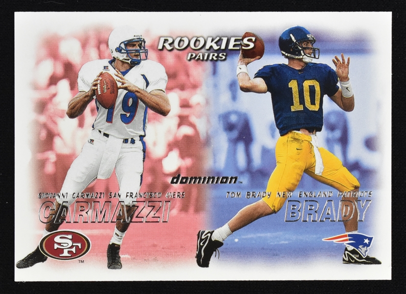 Tom Brady 2000 Dominion Rookie Card #234