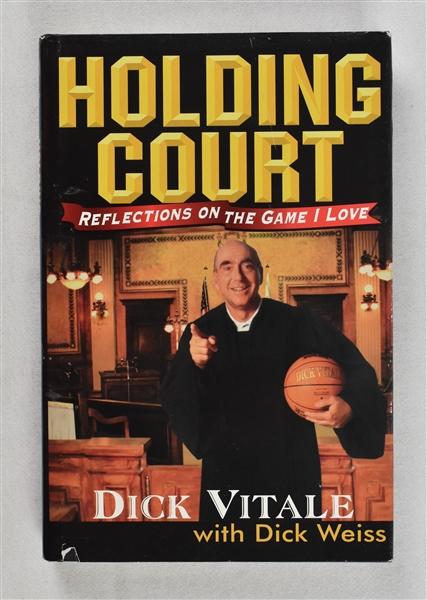 Dick Vitale Signed & Inscribed Book to Sid Hartman