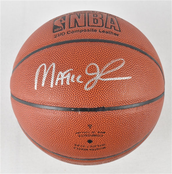 Magic Johnson Autographed Basketball 2