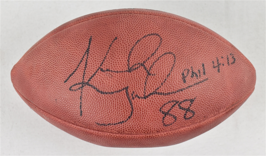 Keith Jackson Autographed & Inscribed Football 