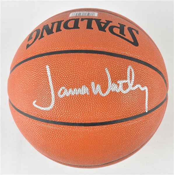 James Worthy Autographed Basketball 2
