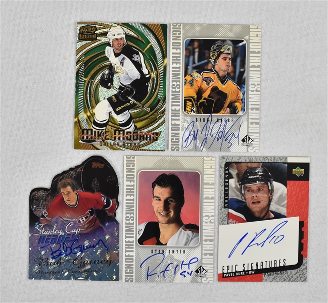 Collection of Autographed Hockey Cards
