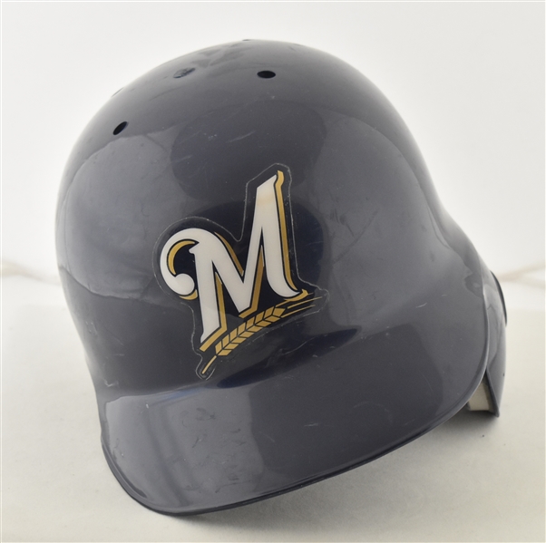 Milwaukee Brewers #12 Game Used Batting Helmet