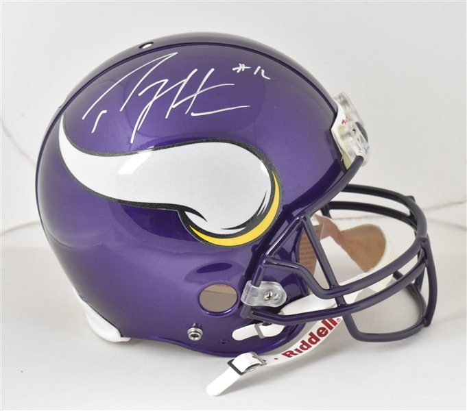 Percy Harvin Autographed Minnesota Vikings Full Size Authentic Helmet