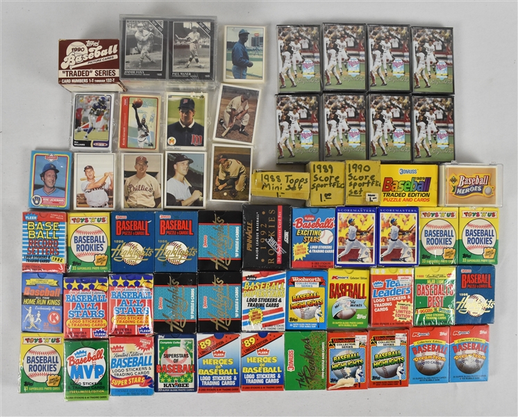Collection of Unopened Baseball Cards