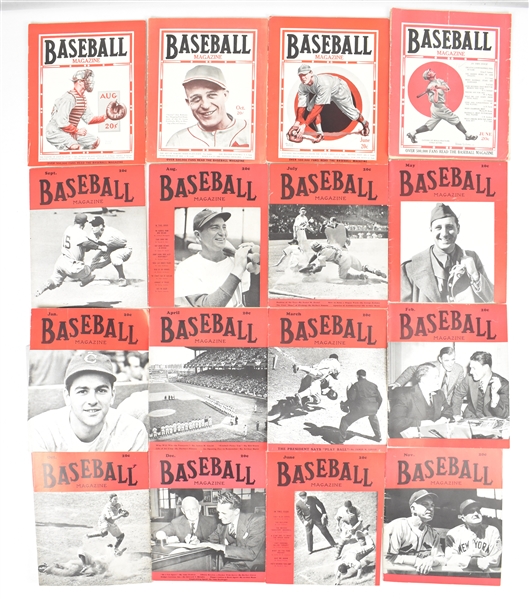 Collection of Vintage Baseball Magazines