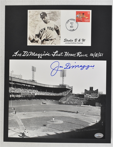 Joe DiMaggio Autographed 8x10 w/First Day Cover