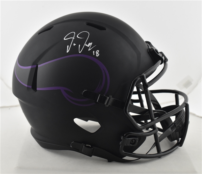 Justin Jefferson Autographed Minnesota Vikings Full Size Replica Helmet