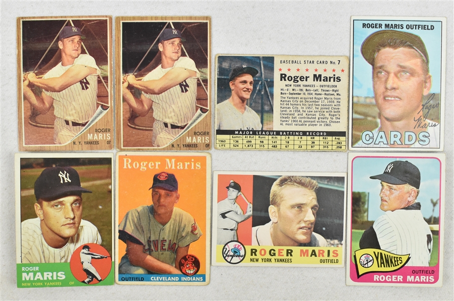 Roger Maris Vintage Baseball Card Collection