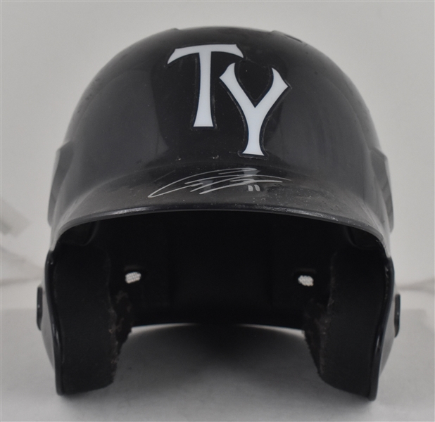Gleyber Torres 2016 New York Yankees Minor League Game Used Batting Helmet w/John Taube LOA