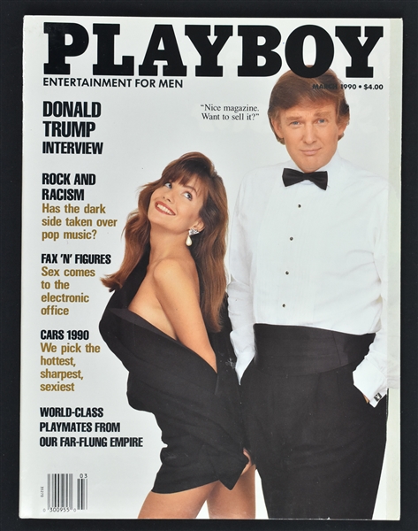 Vintage 1990 Playboy Magazine w/Donald Trump Interview