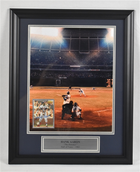 Hank Aaron 715th HR Framed Display