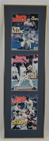 Minnesota Twins 1987 World Series Champions Autographed & Framed Sports Illustrated Display