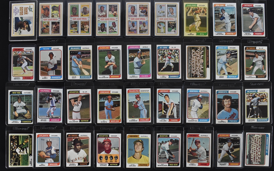 Vintage 1974 Topps Baseball Card Set w/Dave Winfield Rookie Card