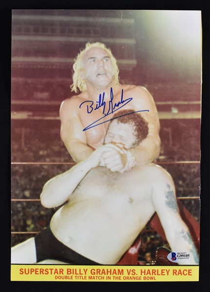 Billy Graham Autographed Wrestling Photo