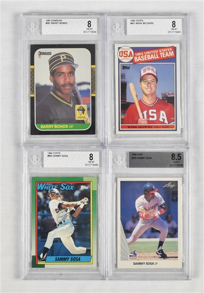 MLB Baseball Rookie Card Collection w/Mark McGwire Sammy Sosa & Barry Bonds