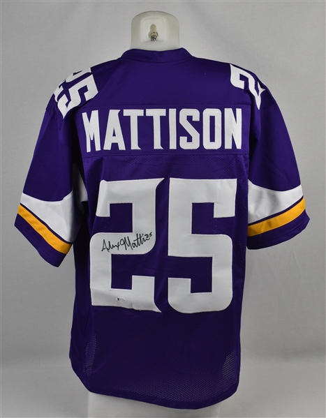 Alexander Mattison Autographed Minnesota Vikings Jersey