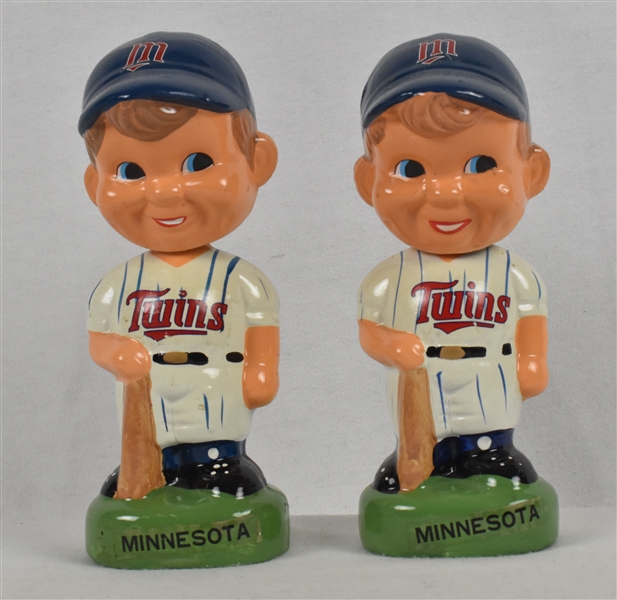 Minnesota Twins Lot of 2 Vintage Bobbleheads