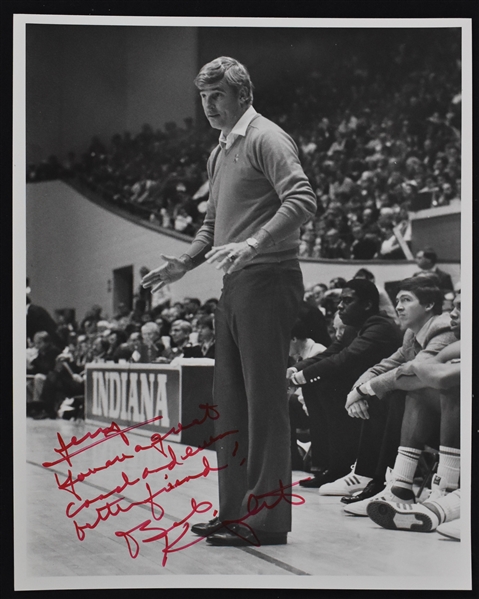 Bobby Knight Autographed & Inscribed Photo