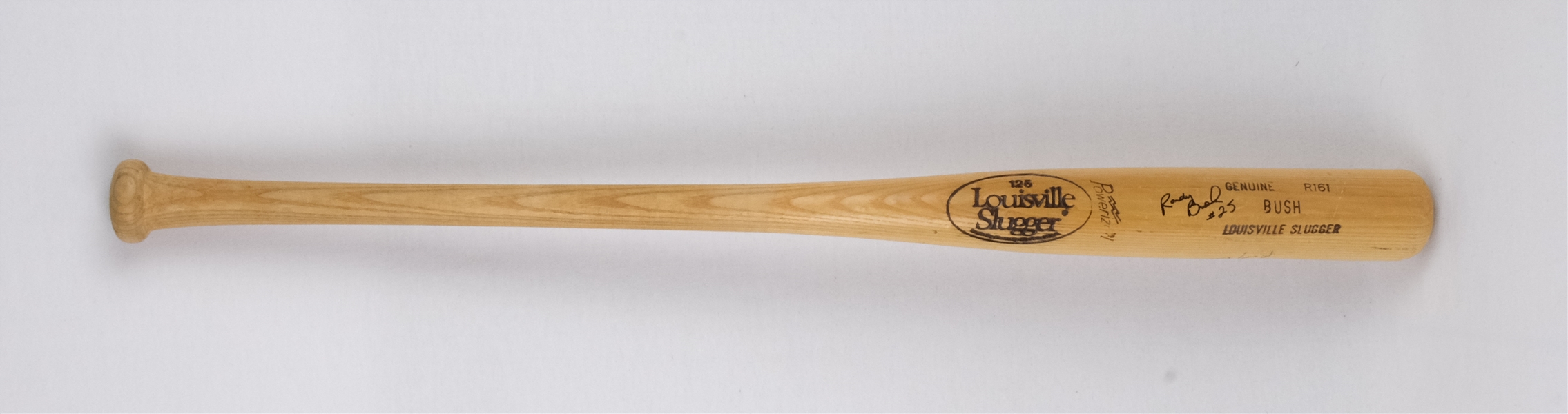 Randy Bush Minnesota Twins Game Used & Autographed Bat