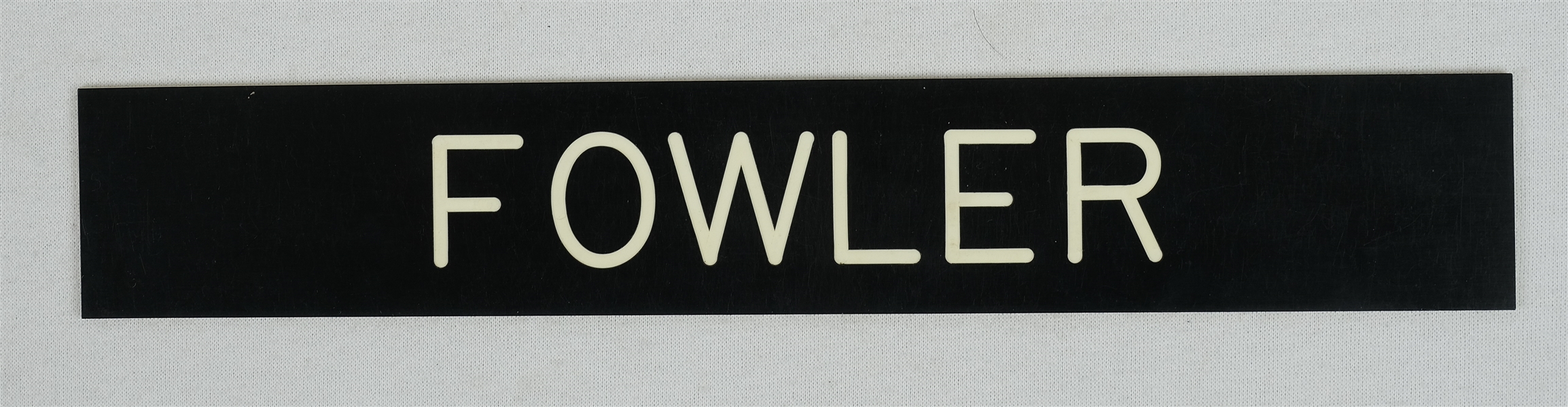 Art Fowler New York Yankees Locker Room Nameplate w/ Team Provenance