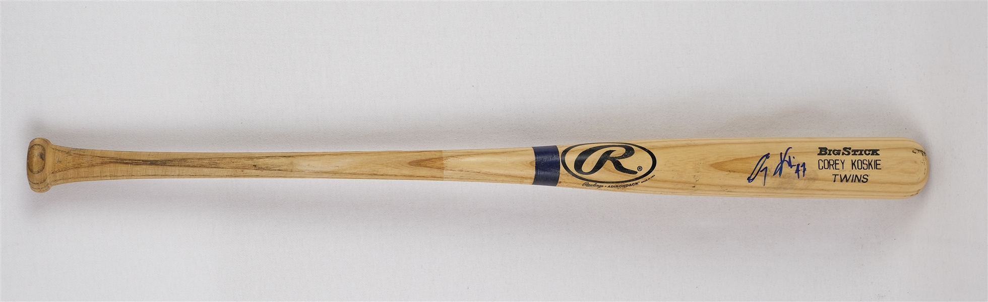 Corey Koskie Minnesota Twins Game Used & Autographed Bat