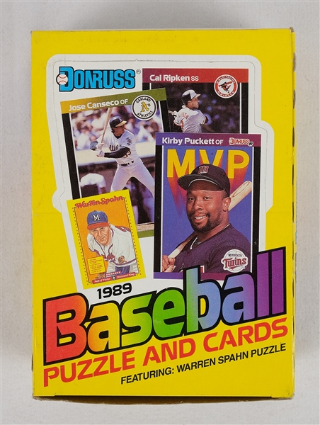 Unopened 1989 Donruss Wax Packs Baseball Card Box