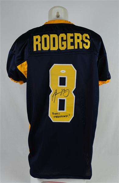 Aaron Rodgers Autographed & Inscribed California Golden Bears Jersey JSA