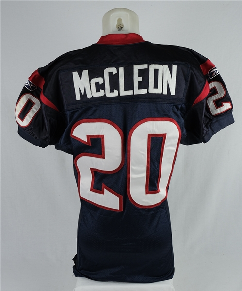 Dexter McCleon 2006 Houston Texans Game Used Jersey  