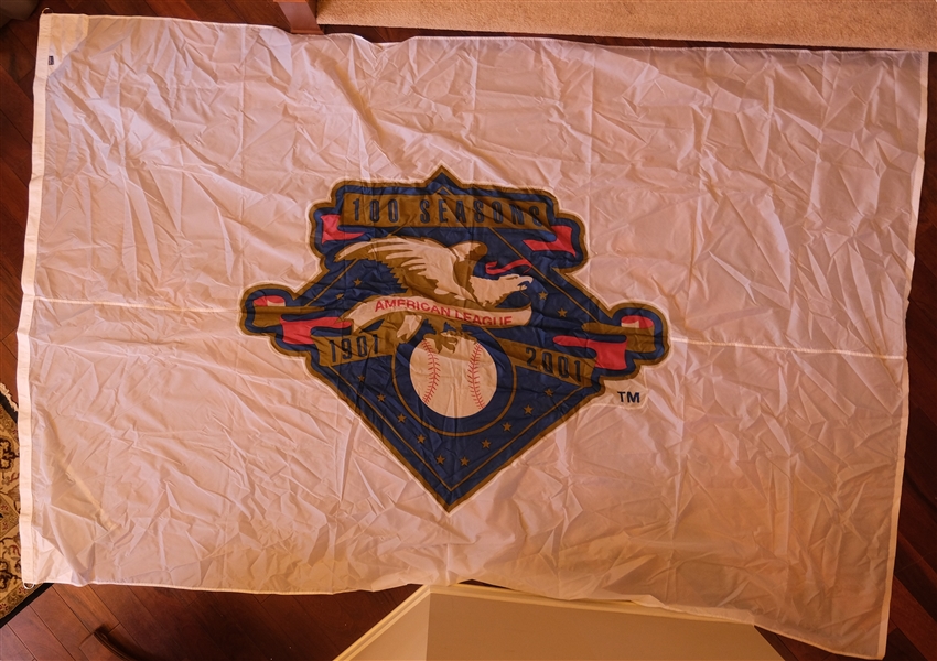 Metrodome 2001 American League 100 Year Anniversary Banner